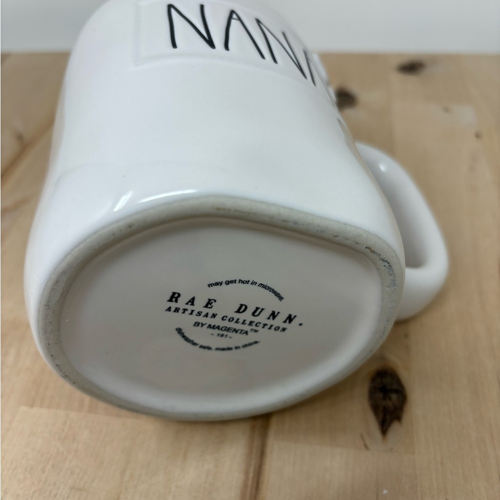 COPY - Rae Dunn NANA Mug White Ceramic with Flower & Black Lettering New - Picture 4 of 4